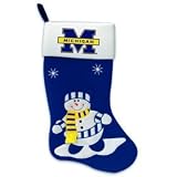 Michigan Wolverines Stocking - 24'' Felt Snowman