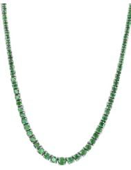 Effy Jewlery Gemma 14K White Gold Emerald Necklace, 13.22 TCW