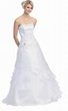 Ball Gown Strapless Formal Prom Wedding Dress #2581