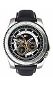 Tommy Hilfiger Men's Multi-Function Black Leather Watch #1790607