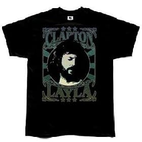 Buy Eric Clapton 'Layla' black t-shirt made by WEA now!