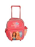 Barbie Midsize Medium Mid Smaller Rolling School Backpack with Wheels