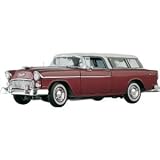 Maisto 1:18 Scale Rose and Cream 1955 Chevrolet Nomad