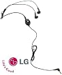 (OEM) LG Stereo Earbud Headset with Answer/End Button - Black Original