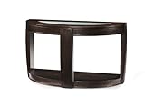 UPC 788093066935 product image for Magnussen T1738 Ino Burnt Umber Finish Wood and Glass Demilune Sofa Table | upcitemdb.com