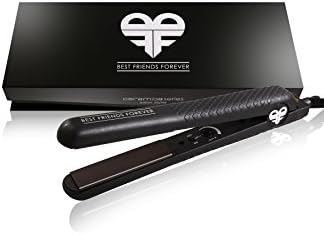 Bff Pro Flat Iron Ceramic Hair Straightener (Black)