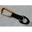 Water Bottle Holder With Orange Aluminum Carabiner Attachment
