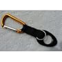Water Bottle Holder With Orange Aluminum Carabiner Attachment