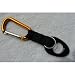 Water Bottle Holder With Orange Aluminum Carabiner Attachment