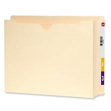 Smead End Tab Jacket, Letter, Straight, 2-Inch Expansion, 25 per Box (76910)