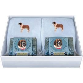 Double Gift Box with St. Bernard Soap and Towel