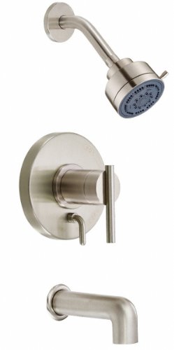 Danze D500058BN Parma Single-Handle Tub and Shower Faucet with 3-inch 3-function Shower Head, Brushed Nickel