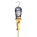 Woodhead 106USA163 Super-Safeway Handlamp, Industrial Duty, Incandescent Bulb, 100W Max Lamp Wattage, Side Outlet, Switch, Screw Release Guard, 16/3 SOOW Cord Type, 25ft Cord Length