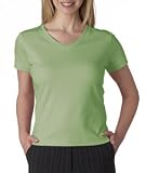 Ultraclub Ladies Interlock V-Neck Tee 8513