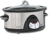 Rival SCVC604HSS 6 Qt. Removable Crock Pot Slow Cooker