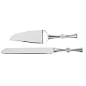 Crystal Ball Serving Set - Silver
