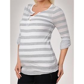 Buy A Pea in the Pod Collection: Splendid 3 4 Sleeve V-neck Tab Cuff Maternity T Shirt by Splendid