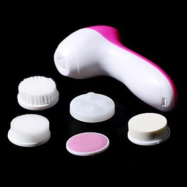 PInzanF 5in1 Multi-functional Cuticle Remover Facial Pore Cleaner&Facial Massager with 5 Head(Powered by 2 AA Battery)