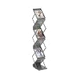 Safco Model Ready-Set-Go! Double Sided Folding Literature Display, Gray (4132)