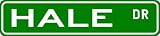 HALE Street Sign ~ Family Lastname Sign ~ Gameroom, Basement, Garage Sign