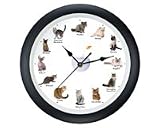 Meowing Cat Clock - Black (13)