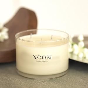 Jasmine, Ginger & Sandalwood Scented Candle By Neom Luxury Organics