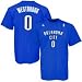 adidas Oklahoma City Thunder #0 Russell Westbrook Royal Blue Net Player T-shirt