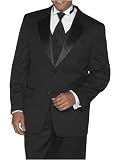 Jones New York, Two-Button, Non-Vented Black Tuxedo Separate