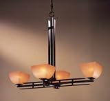Minka Lavery Lights 1274-357 4LT Linear Island Light - Iron Oxide Lineage Contemporary