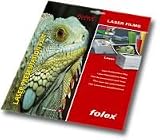 40 Blatt FOLEX SELBSTKLEBENDE Standart-Laserfolien (2623/2624)! Selbstklebende S/W Laser- und Kopierer Folien in weiß-opaker Ausführung mit farblosem, nicht vergilbendem, hitzestabilem Kleber. Die rückseitige Abdeckung ist seitlich geschlitzt, um das Abziehen des Abdeckmaterials zu erleichtern.