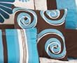 Choppy Blue Pillow