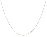 14k Rose Gold 1mm Ball Chain Necklace, 18