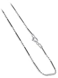 Nickel Free Italian Sterling Silver 1mm Beads & Rods Chain Necklace
