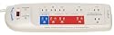 Smart Strip LCG4 Energy Saving Power Strip with Autoswitching Technology and Fax/Modem Surge Protection