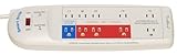 Smart Strip LCG4 Energy Saving Power Strip with Autoswitching Technology and Fax/Modem Surge Protec