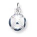 Sterling Silver Baseball Charm with 20 inch Sterling Silver Chain