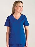 Dickies Medical Uniforms Mid Length Mock Wrap Top