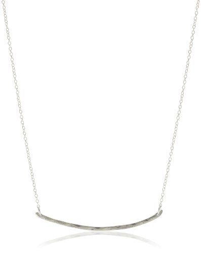 Deal gorjana “Taner” Sterling Silver Small Bar Charm Necklace Reviews