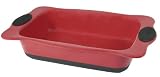 Delys-By-Crealys - 506501 - Plat Rectangulaire en Céramique - Rouge / Noir