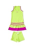 Naffta Vestido Niña (Verde Claro / Morado)