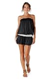 Alki'i short one-piece Rompers Jumpsuit with elastic bust and waist - Charcoal