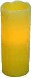 Gerson Everlasting Glow Flameless Wax Candle with Drip Effect, Ivory, 8