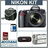 Nikon D90 DSLR Camera/ Lens Kit, with AF-S DX NIKKOR 18-105mm f/3.5-5.6G ED VR Lens, 4GB SD Memory Card,Spare EN-EL3e Lithium-Ion Battery, Slinger Camera Bag, USB 2.0 SD Card Reader – FREE: Red Giant Magic Bullet PhotoLooks V1.5 Software, for Mac & Windows a $199.00 Retail Value