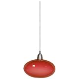 Eglo Hängeleuchte HL/1 E27 ROT/NICKEL-MATT ‘NARO’