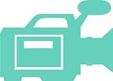 Video Camera Removable Wall Sticker, Mint, L