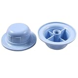 Amico Pair Female Thread Blue Plastic Blade Nuts for Electric Desk Wall Fan