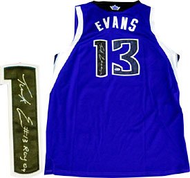 Tyreke Evans ROY 09" Autographed / Signed Sacramento Kings Purple Jersey"