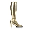 GOGO-300, Color: Gold Stretch Pu, Women's Size (US): 12