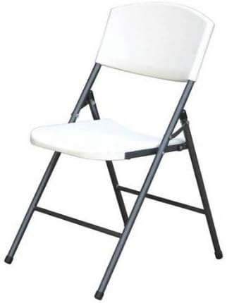 Duralight Folding Chair, 18 by 22 by 33-Inch, White Granite, Set of 4
