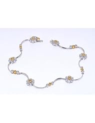 18K Two Tone Gold Diamond Bracelet
